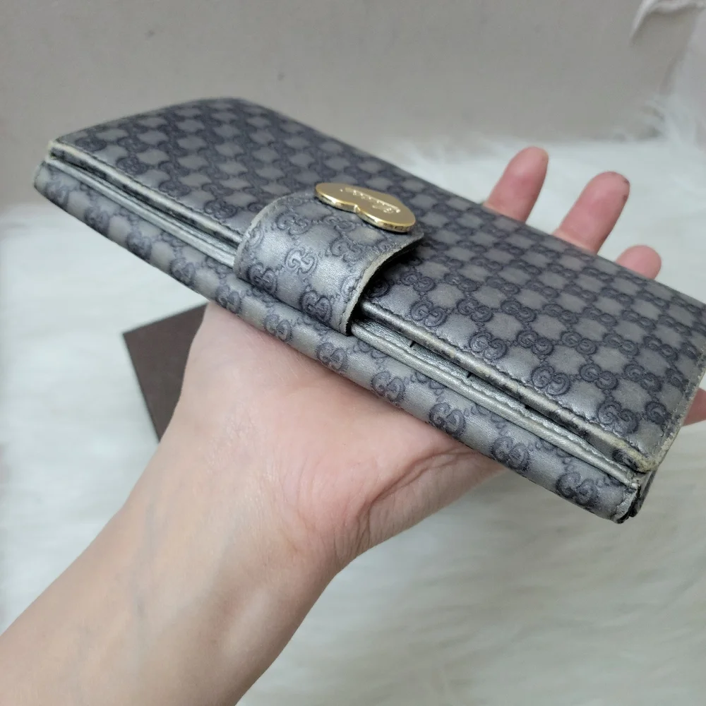 100% Authentic Gucci GG heart long wallet - Picture 15 of 16